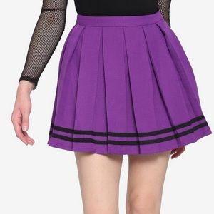 Purple & Black Cheer Skirt